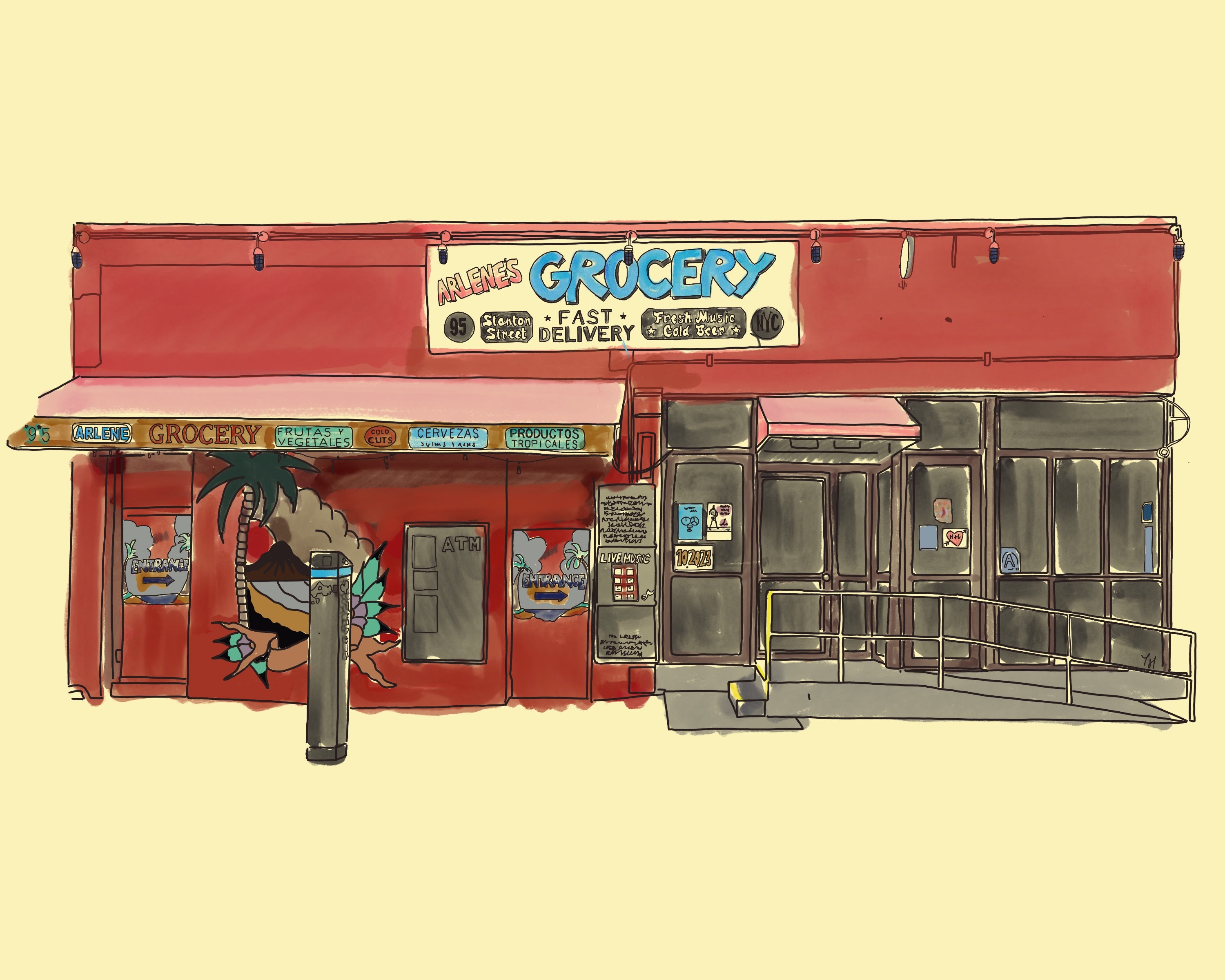 Arlene's Grocery Print